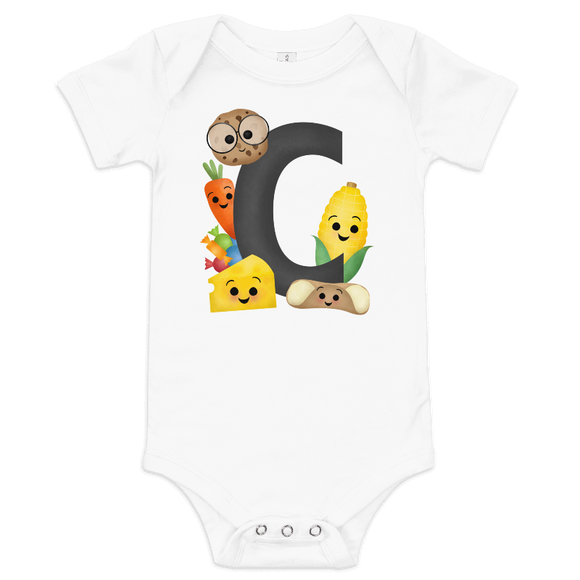 Letter C (Alphabet) - Baby Bodysuit