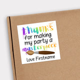 Thank You For Making My Party A Masterpiece (Paint) - Custom Stickers