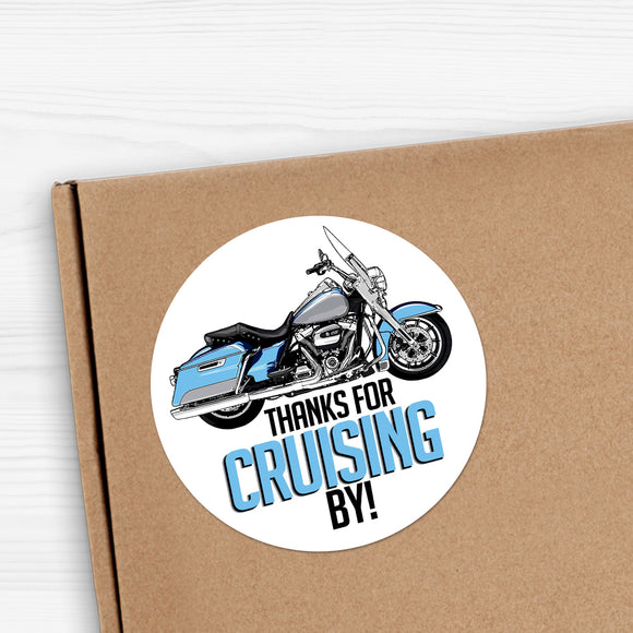 Thanks For Cruising By (Motorcycle) - Stickers