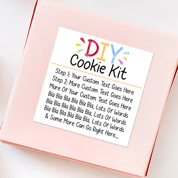 DIY Cookie Kit - Custom Stickers