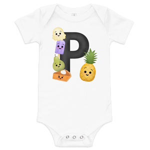 Letter P (Alphabet) - Baby Bodysuit