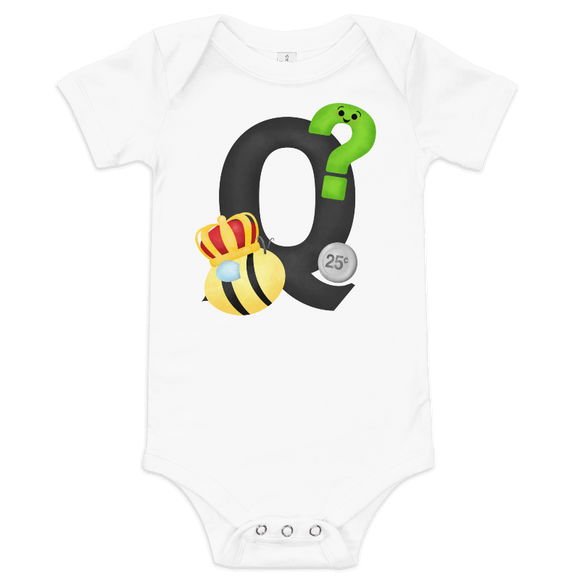 Letter Q (Alphabet) - Baby Bodysuit