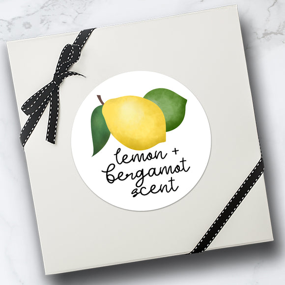 Lemon & Bergamot Scent - Stickers