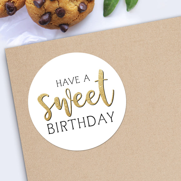 Have A Sweet Birthday (Text) - Stickers