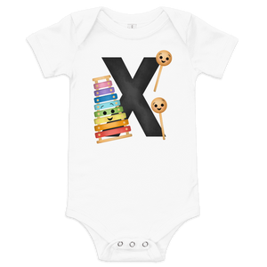 Letter X (Alphabet) - Baby Bodysuit