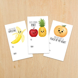 Valentine's Day (Fruit) - Print At Home Gift Tags