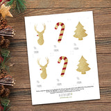Christmas (Faux Gold Glitter) - Print At Home Gift Tags