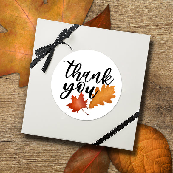 Thank You (Autumn Leaves) - Stickers