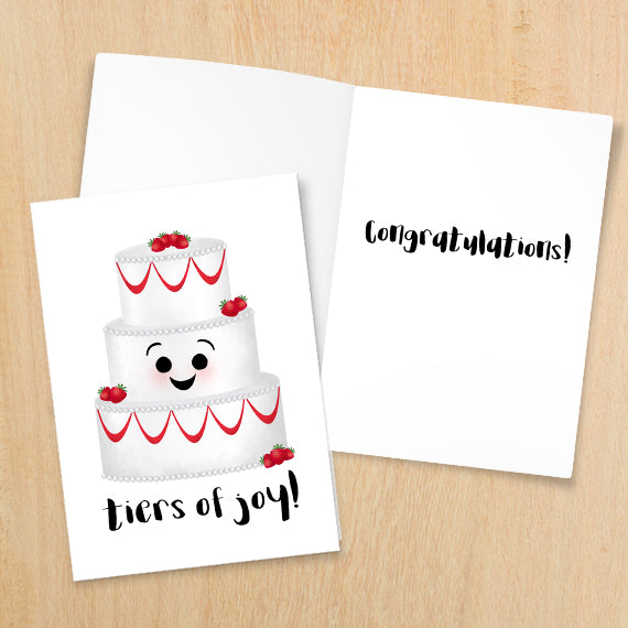 Tiers Of Joy - Print At Home Card