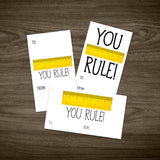 You Rule - Print At Home Gift Tags