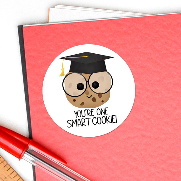 You're One Smart Cookie (Graduation Hat) - Stickers