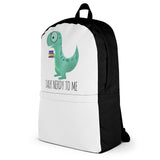 Talk Nerdy To Me (Dinosaur) - Backpack
