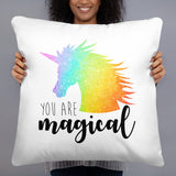 You Are Magical (Rainbow Unicorn) - Pillow