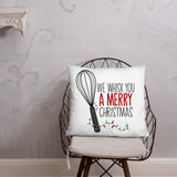 We Whisk You A Merry Christmas - Pillow