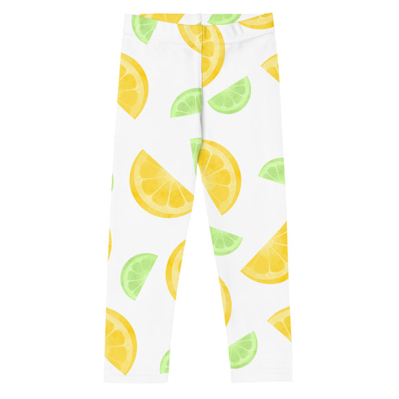 Lemon And Lime Slices Pattern - Kids Leggings