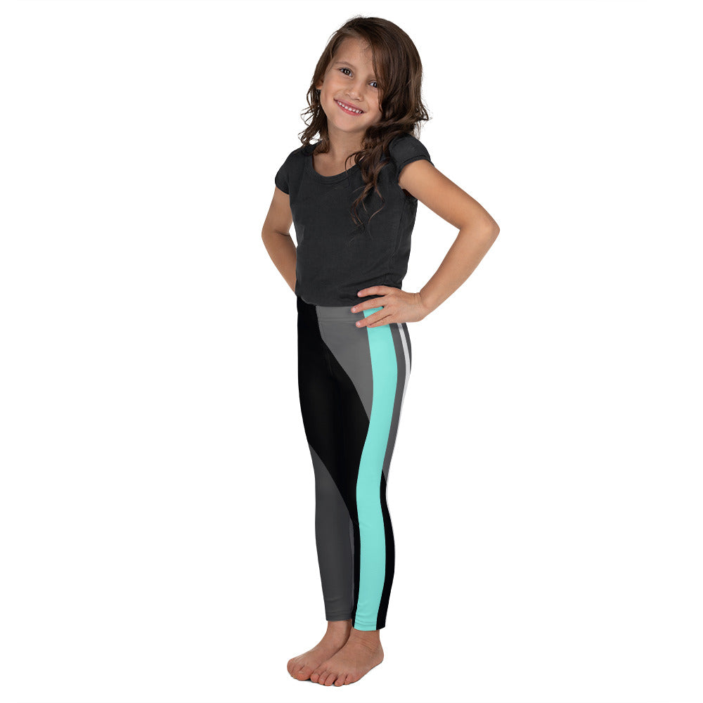 Thin And Thick Lines (Aqua) - Kids Leggings – A Little Leafy