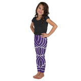 Spiderweb Pattern (Purple Background) - Kids Leggings