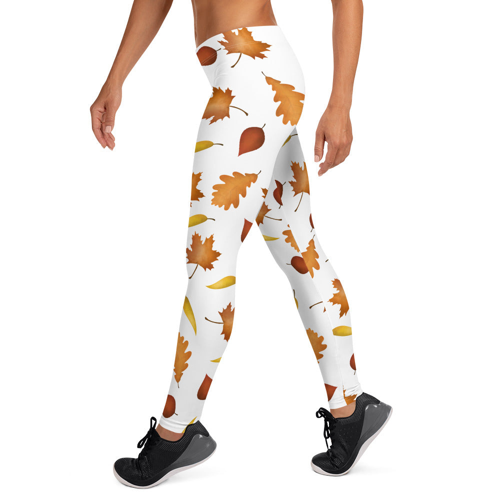 Fall Leaves Pattern Leggings – A Little Leafy