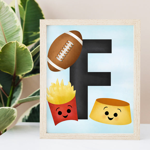 Letter F (Alphabet) - Ready To Ship 8x10