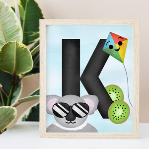 Letter K (Alphabet) - Ready To Ship 8x10" Print
