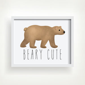 Beary Cute - Ready To Ship 8x10" Print