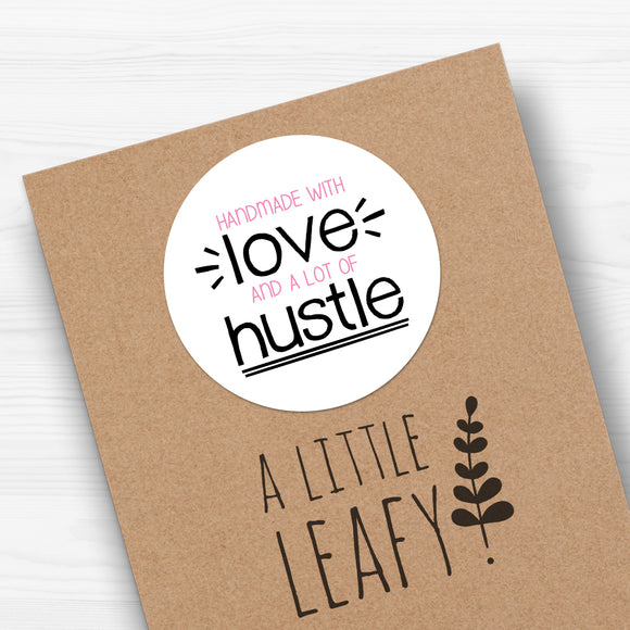 Handmade With Love And A Lot Of Hustle - Stickers