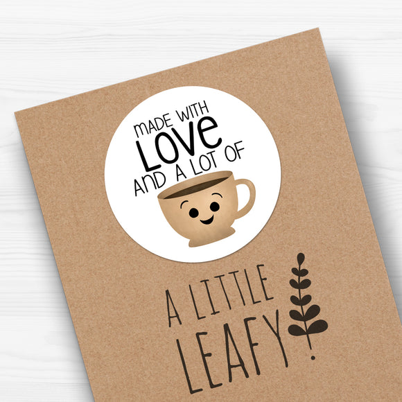 Made With Love And A Lot Of Coffee - Stickers
