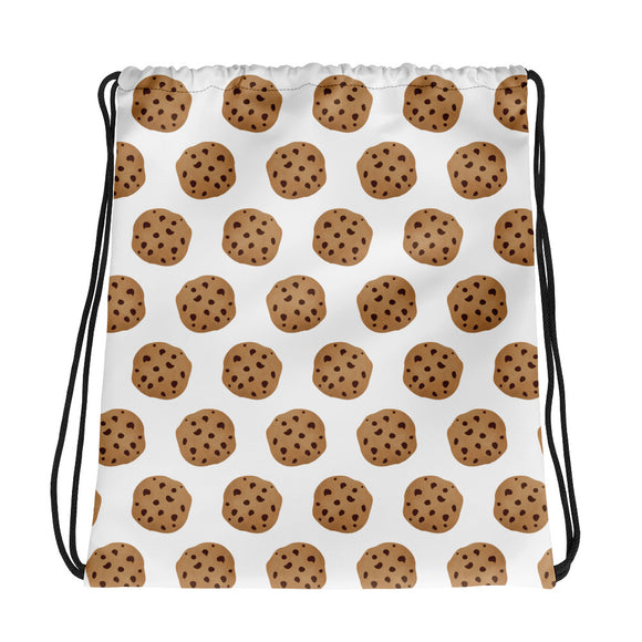 Chocolate Chip Cookie Pattern - Drawstring Bag