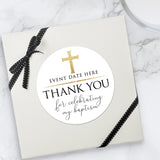 Thank You For Celebrating (Cross) - Custom Stickers