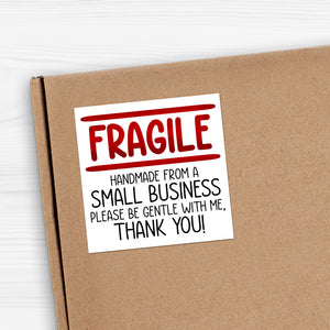 Fragile Handmade From A Small Business - Stickers