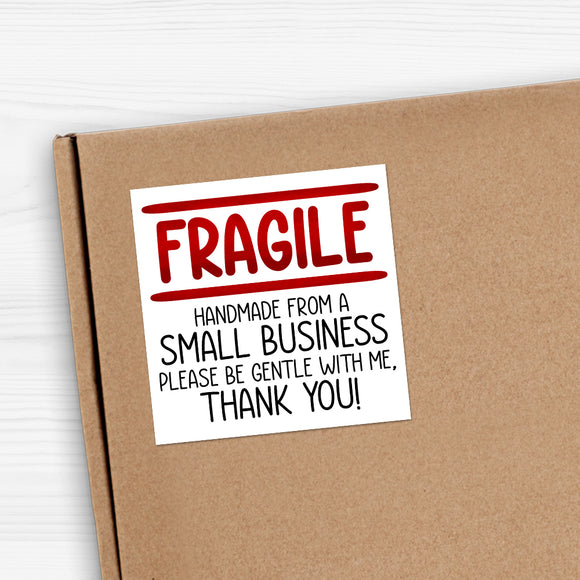 Fragile Handmade From A Small Business - Stickers
