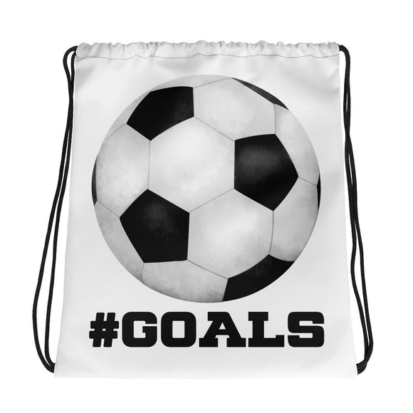 #Goals (Soccer Ball) - Drawstring Bag