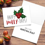 Happy Holly-Days - Print At Home Card