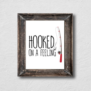 Hooked On A Feeling (Fishing Rod) - Ready To Ship 8x10" Print