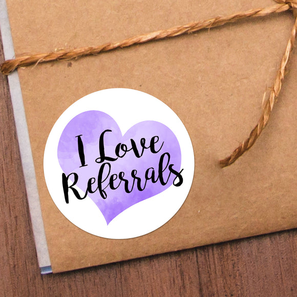 I Love Referrals - Stickers