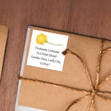 Return Address (Flowers) - Custom Stickers