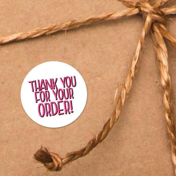 Thank You For Your Order (Bold) - Mini Stickers
