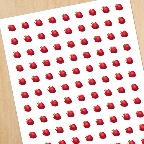 Strawberry (Fruit Flavor) - Mini Stickers