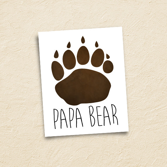 Papa Bear - Print At Home Wall Art