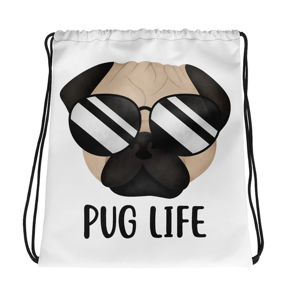 Pug Life - Drawstring Bag