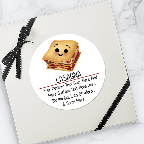 Lasagna - Custom Stickers