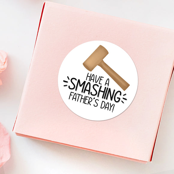 Have A Smashing Father's Day (Smash Cake Hammer) - Stickers