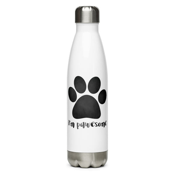 I'm Pawesome (Paw Print) - Water Bottle