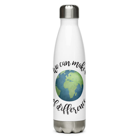 We Can Make A World Of Difference - Water Bottle