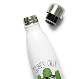 Sun's Out Guns Out (Cactus) - Water Bottle