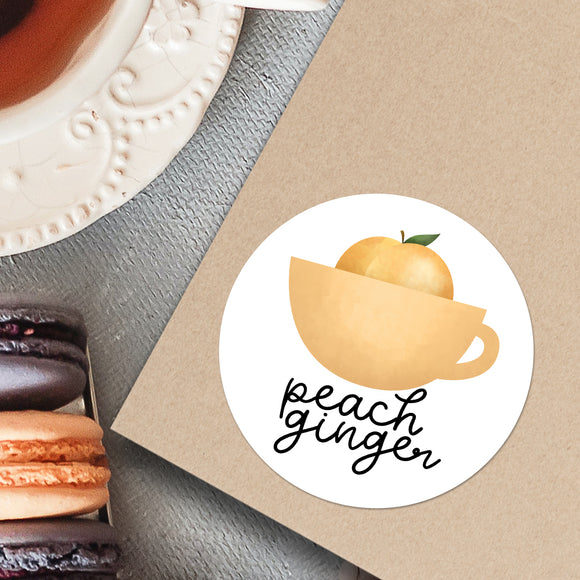 Peach Ginger (Tea Flavor) - Stickers