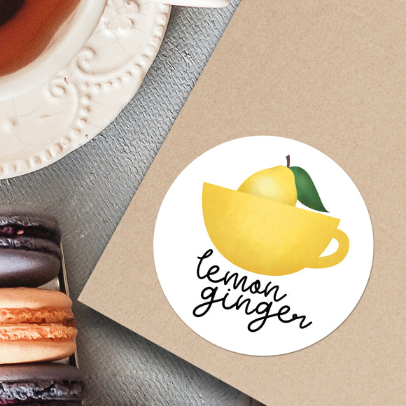 Lemon Ginger (Tea Flavor) - Stickers
