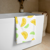 Lemon And Lime Slices Pattern - Towel