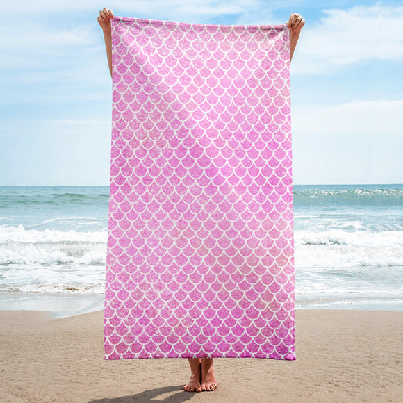 Mermaid Tail (Faux Glitter) Pattern - Towel