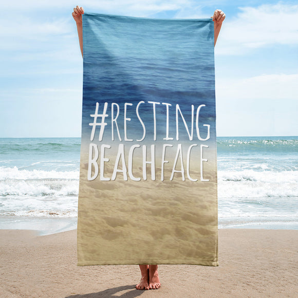 Resting Beach Face - Towel